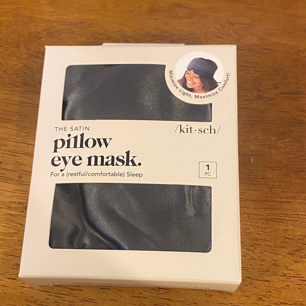 Kitsch Satin Eye Mask - Elegant Black